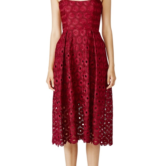 NICHOLAS Red Lace Dress - Picture 3 of 3